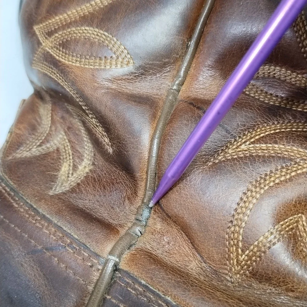 Ariat Cowgirl Western Boots Womens US Size 10B Brown Almond Toe Mid Calf Pull On